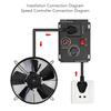 0~220V Motor Drehzahlregler Stufenloser Elektronischer Lüfter Drehzahlregler Variable Regler für Fräsen Lüfter