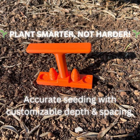 Mini Seeds Spreader 3D Printed Handheld Seeds Dispenser Manual Garden Seeds Planter Sower Tool for Small Seeds