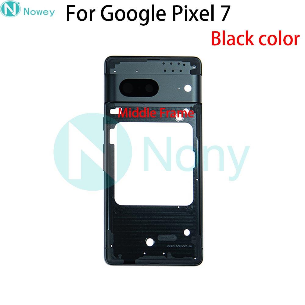 Nowey Pixel 7 Middle Housing For Google Pixel 7 Pro LCD Display Metal Frame Cover Parts Pixel 7 Black