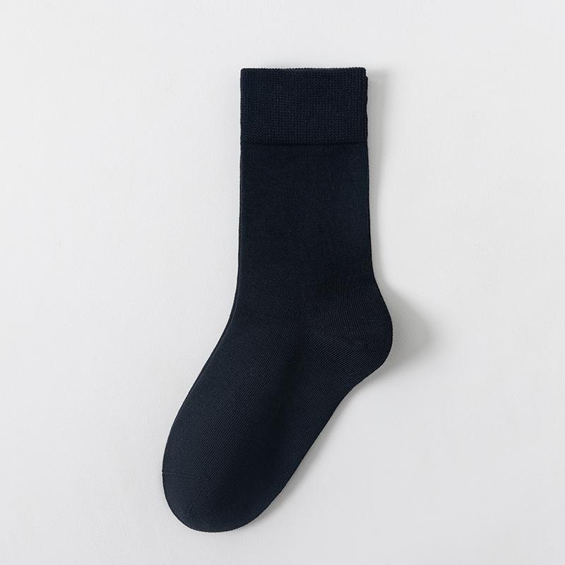 Solid Color Casual Business Socks for Women, Spring and Summer Breathable and Sweat-absorbing Socks, All-season Cotton Socks