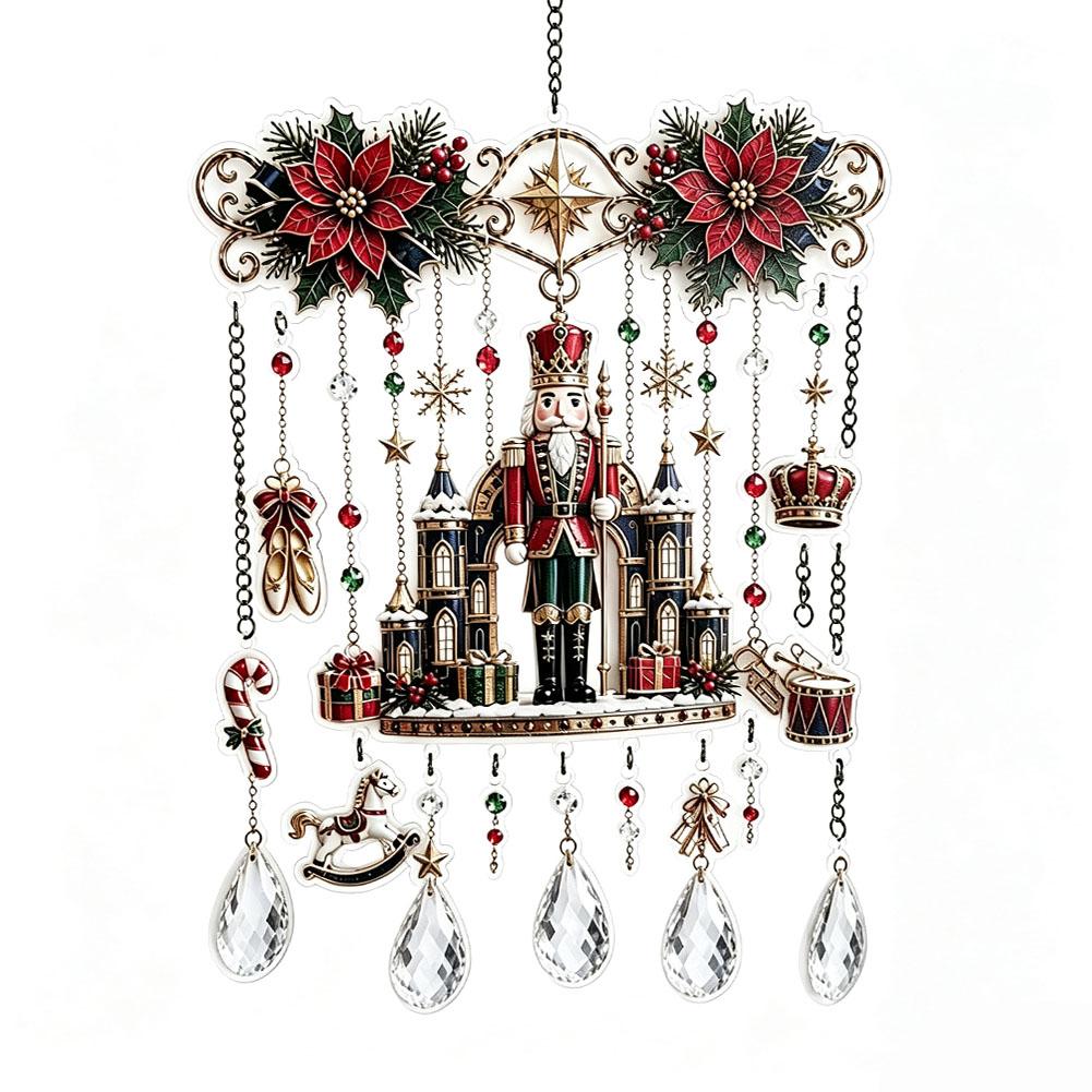 Crystal Angel Pendant Wind Chime Painted Painted Suncatcher Wind Chime Decorative Wind Chime Acrylic For Porch Festivel