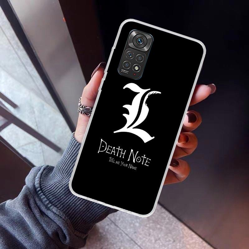 

N-Note D-Death Anime Ryuk Phone Case For Xiaomi Redmi Note 10 11 12 13 14 15 Pro Plus 11S 12S 14S 11T 11E 10S Soft TPU Back Cove Redmi Note 10 Pro 4G