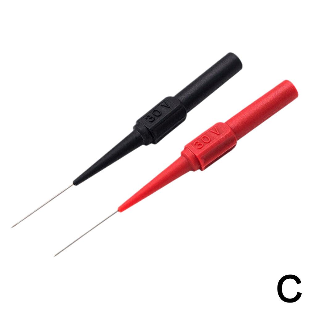 

2 шт. 30 В Автомобильные щупы Диагностические инструменты Автомобильный мультиметр Расширение Задние инструменты Игольчатые щупы Наконечник Тест Механический Прокалывающий Le C4H6