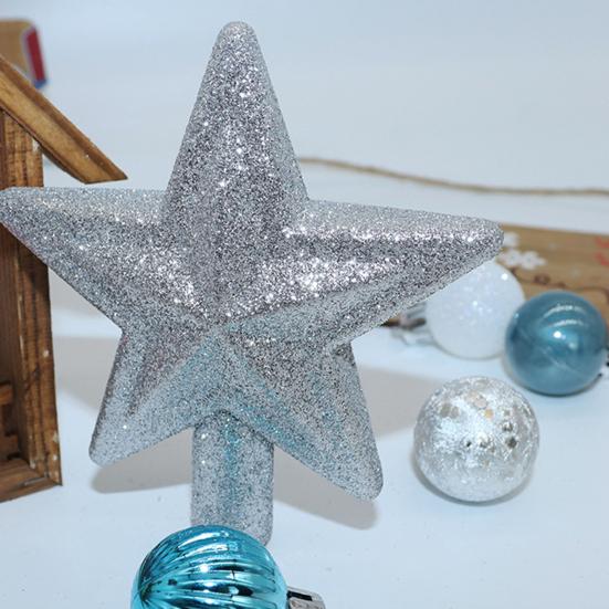 30 Pcs Mini Christmas Ball Ornaments Set 1.81 Inch Plastic Christmas Ball Hanging Ornaments with Glitter Tree Topper Star for Holiday Wedding Birthday