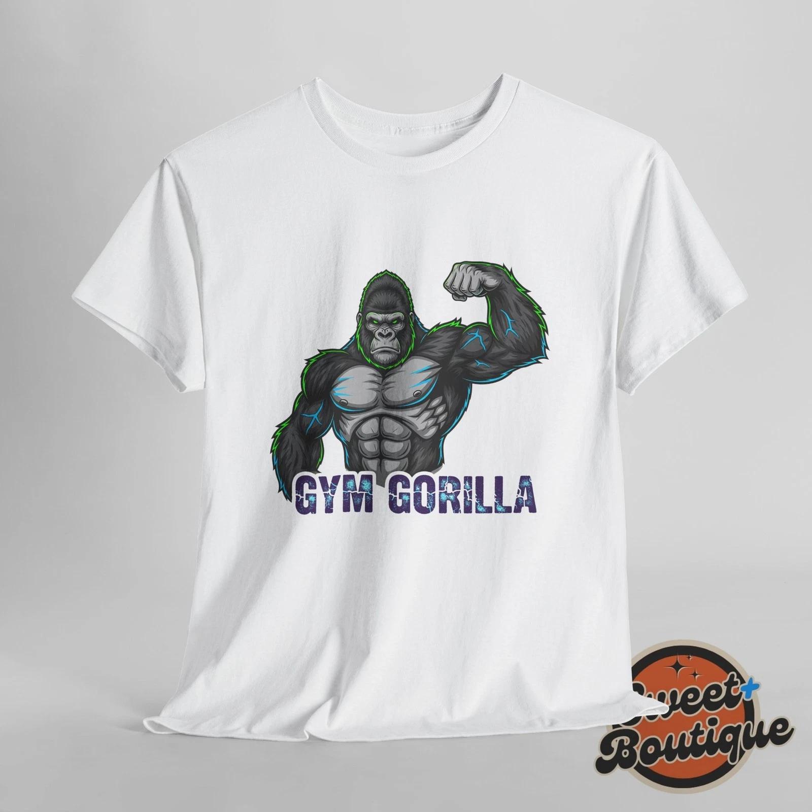 

Gym Gorilla Sport Tee, WorkouT shirt, Fitness Shirt, Exercise Apparel, Strength S