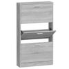 VidaXL Armoire à chaussures Sonoma gris 59x17x108 cm Bois d'ingénierie 342532