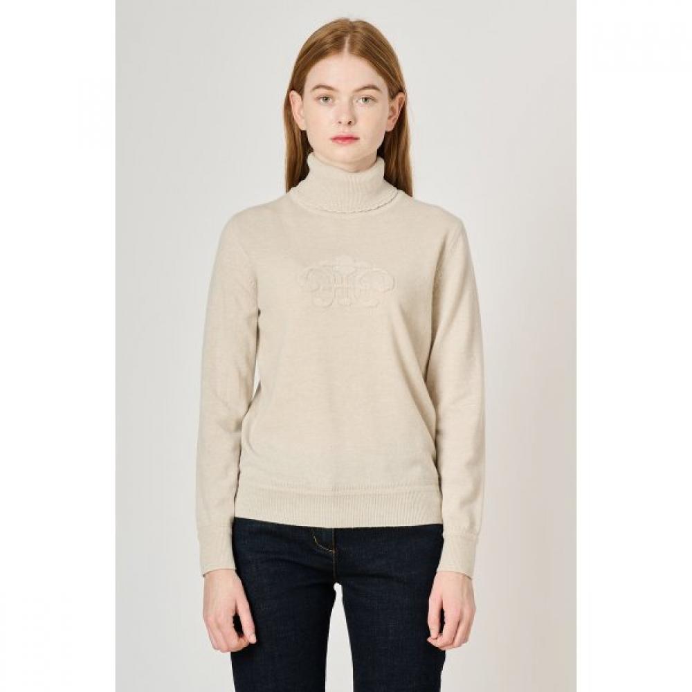 Bcbg Cashmere Blending Emblem Pullover  B2wbk428 Dark green (43)/55