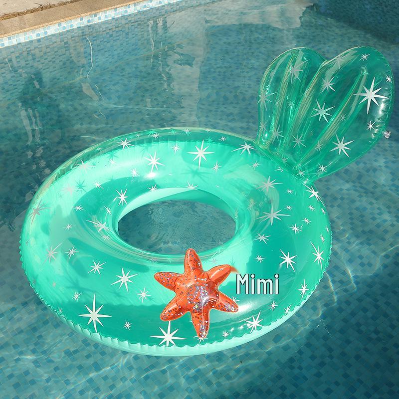Inflatable Adult Mermaid Tail Swim Ring & Floating Water Chair