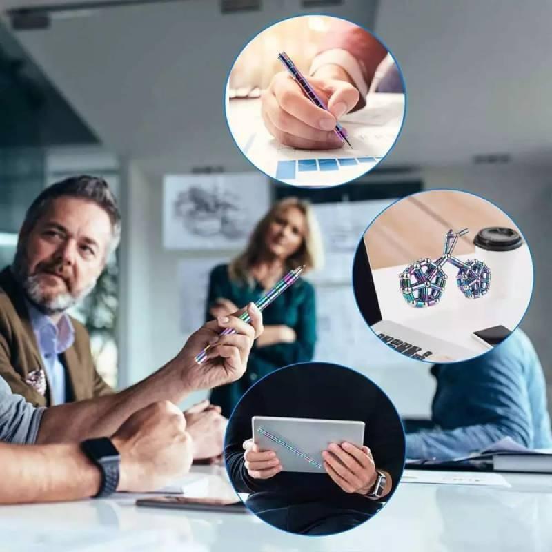 Ball Relief Stress Magnetic Sensory Fidget Toys Kids Adults Magic Pen Toy Diy