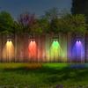 Solar Fence Lights Outdoor Garden Solar Wall Lights Waterproof RGB Bright Solar Powered Lamp Backyard Pathway Yard Deck Decor
