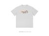 Tide Pure Cotton Unisex T-Shirt - Fun Letter Cartoon Print, Loose Fit, Unique Design
