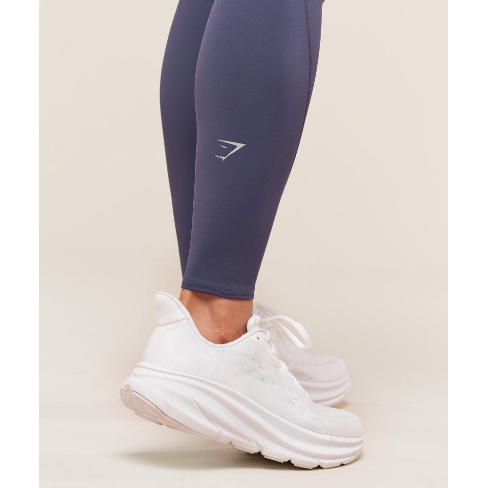 Gymshark Running Pocket Leggings Weighted Purple B3c7s Pb7p