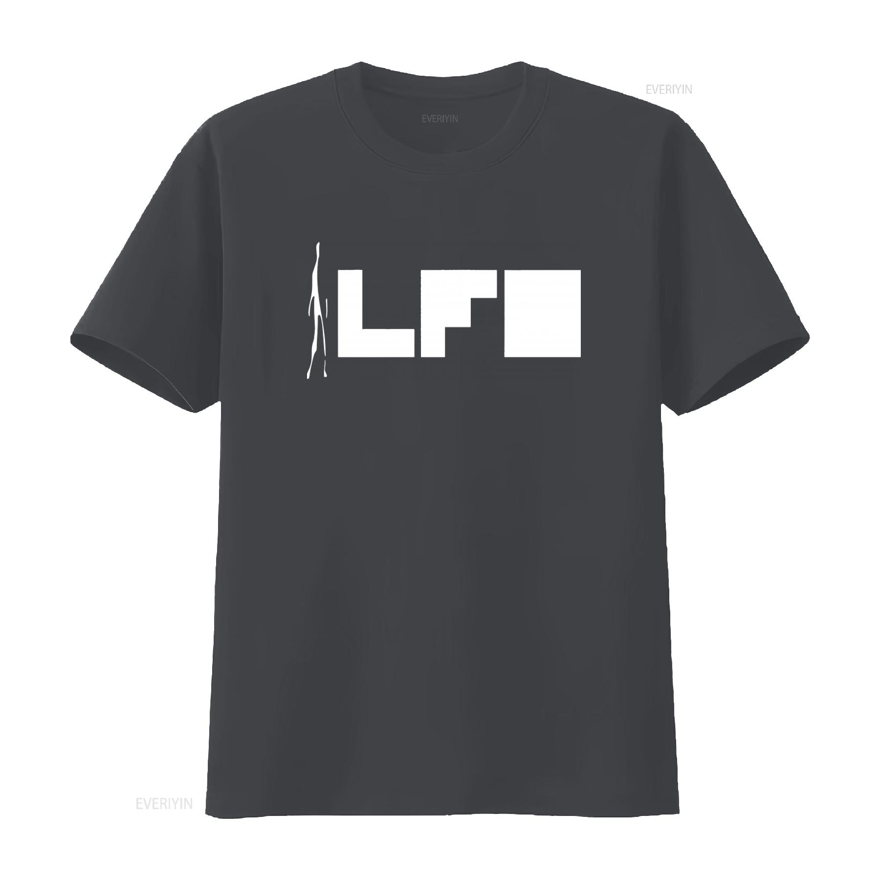 LFO Frequenzen T-Shirt Warp Records Techno Musik Rave Planet Rock Rhythmus König Design vintage Gewaschenes Oberteil Für Jeden Tag Weich 3XL gray
