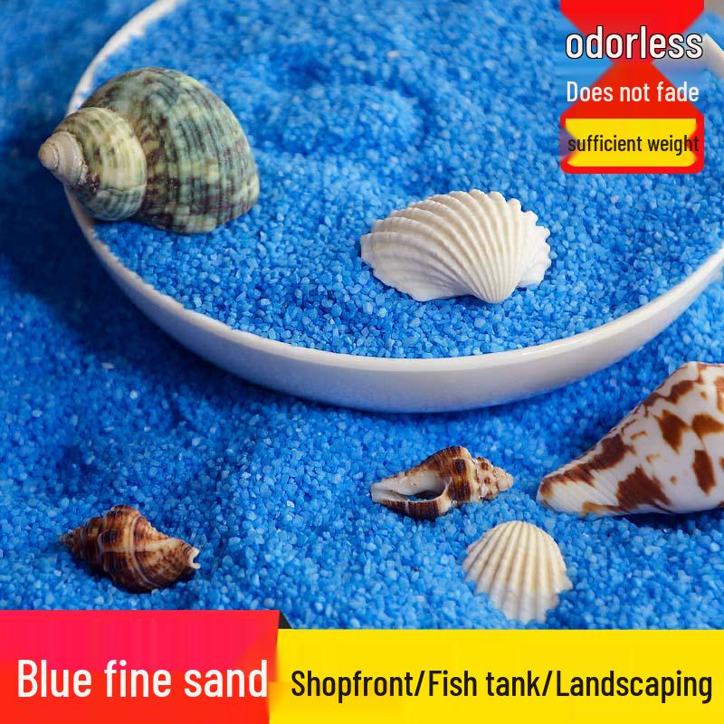 Sky Blue Fine Quartz Sand for DIY Micro Landscapes