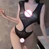 Bodysuits Female Sexy Mesh Fishnet Women Lingerie Sexy Open Bra Crotchless Sexy Underwear