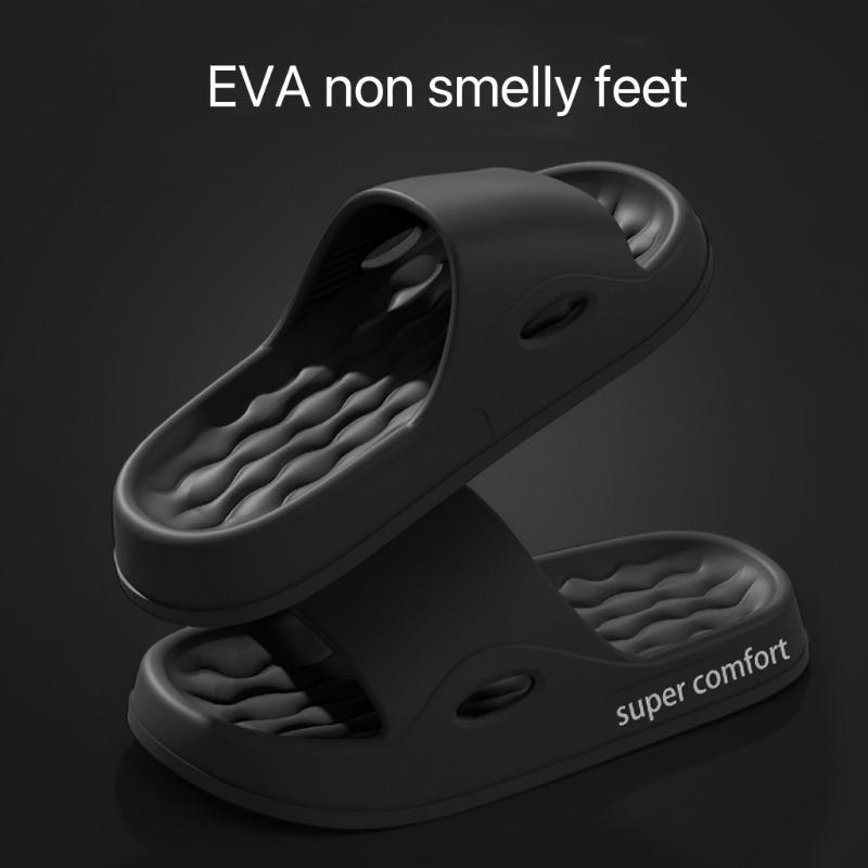 Letter Printed Anti Slip Slippers - Casual Open Toe Comfortable Shoes - Soft Sole, Quick Drying, Perfect for Indoor Family Relaxation