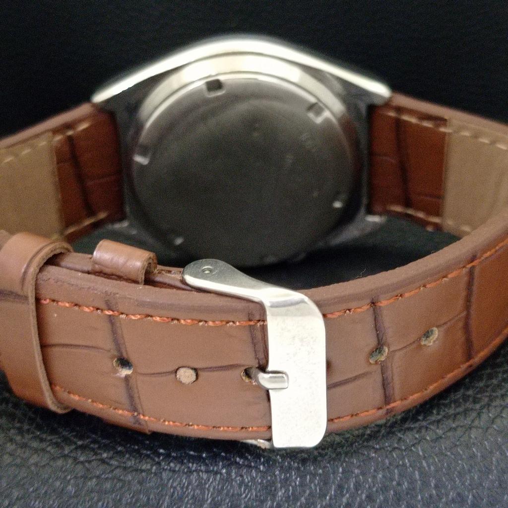 AUTOMATIC 7009A VINTAGE SEIKO 5 JAPAN MENS PEACH COLOR DIAL WATCH A701602-5