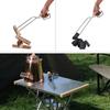 Stainless Steel Wood Grabber BBQ Clamp for Camping Hiking Picnic