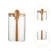 Glass Spice Jar Bottles Airtight Lid Multfunctional Sturdy Drawer Reusable Seasoning Clear
