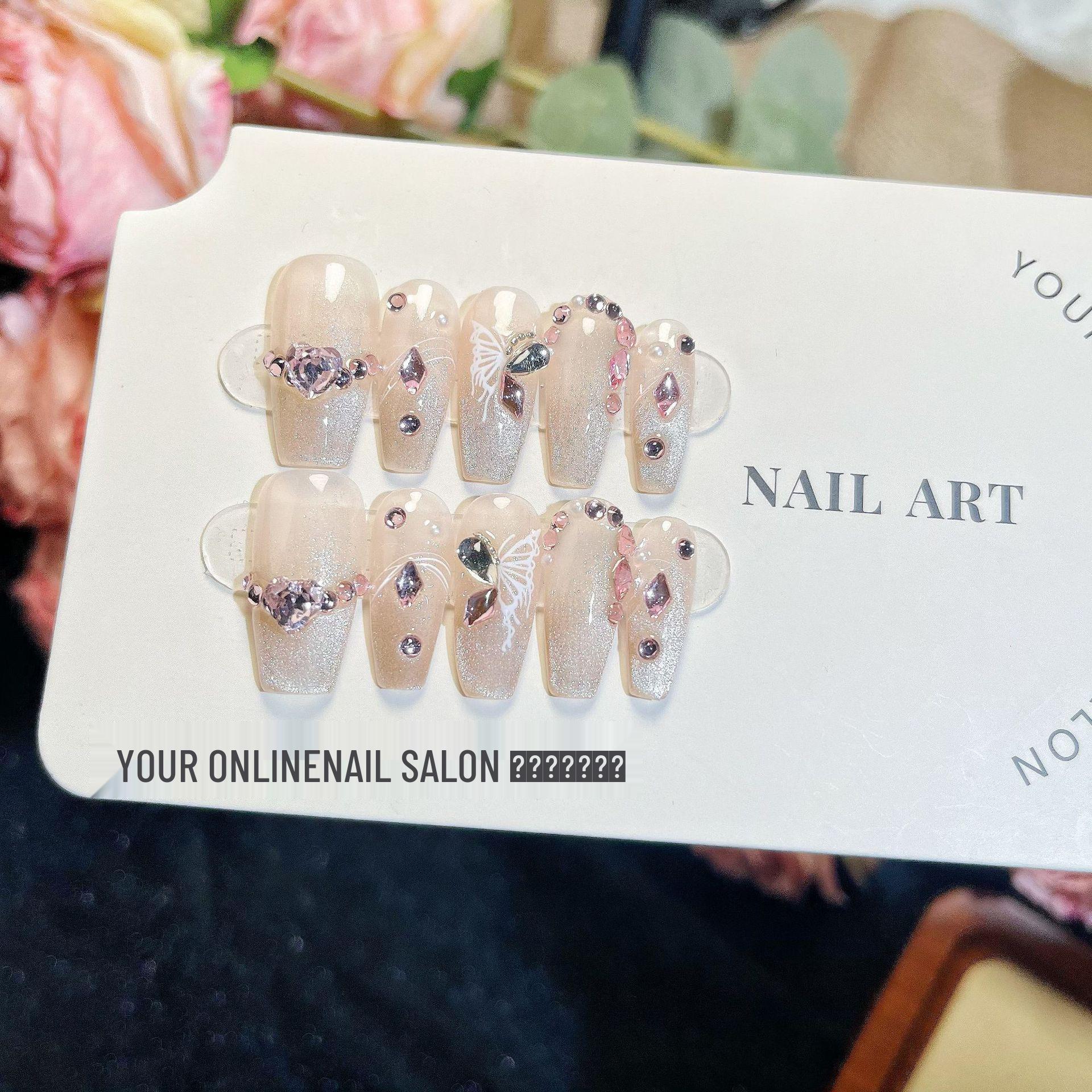 

Роскошный ручной работы градиентный маникюр «кошачий глаз»: Отбеливающий, Супер Вспышка, Ледяной Прозрачный, Съемный, Высококлассный Нейл-арт. Medium