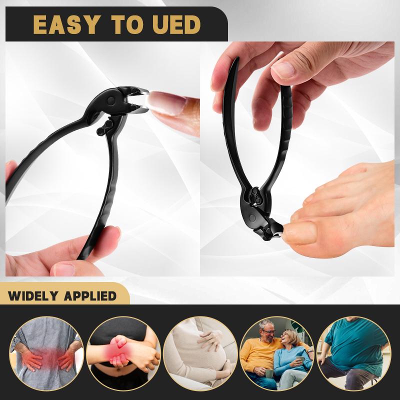 3/6PCS Set Wide Jaw Nail Clippers Angled Head Anti Splash Nail Clippers Ingrown Toe Nail Clippers for Thick Toenails Seniors
