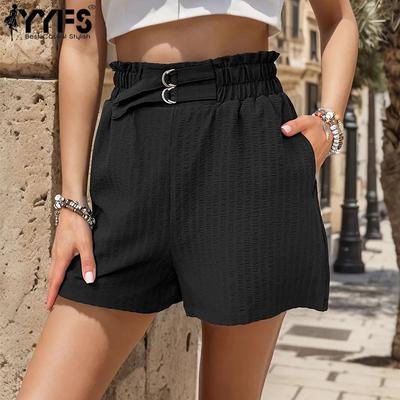 Damenmode, lässig, Sommer, Frühling, einfarbig, bedruckt, mittlere Taille