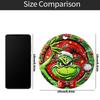 Christmas Funny Pendant Wooden Sign Decoration, Green Cartoon Character Pendant, Decorate Porch