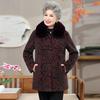 Old Lady Winter Woolen Coat Plush Thickened New Grandma Clothing Autumn and Winter Woolen Coat Mother Clothes
