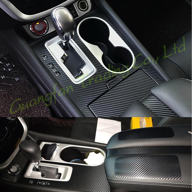 For Nissan Murano 2015- Interior Central Control Panel Door Handle 3D/5D Carbon Fiber Stickers Decals Car styling Accessorie