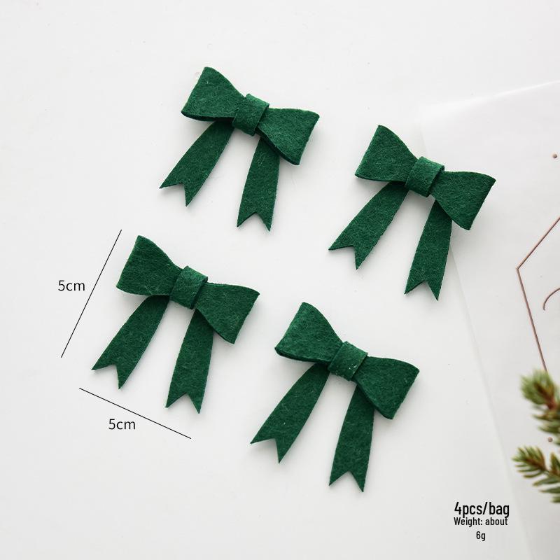 NUCHI DIY Christmas Tree Bow & Leaf Decorations Set