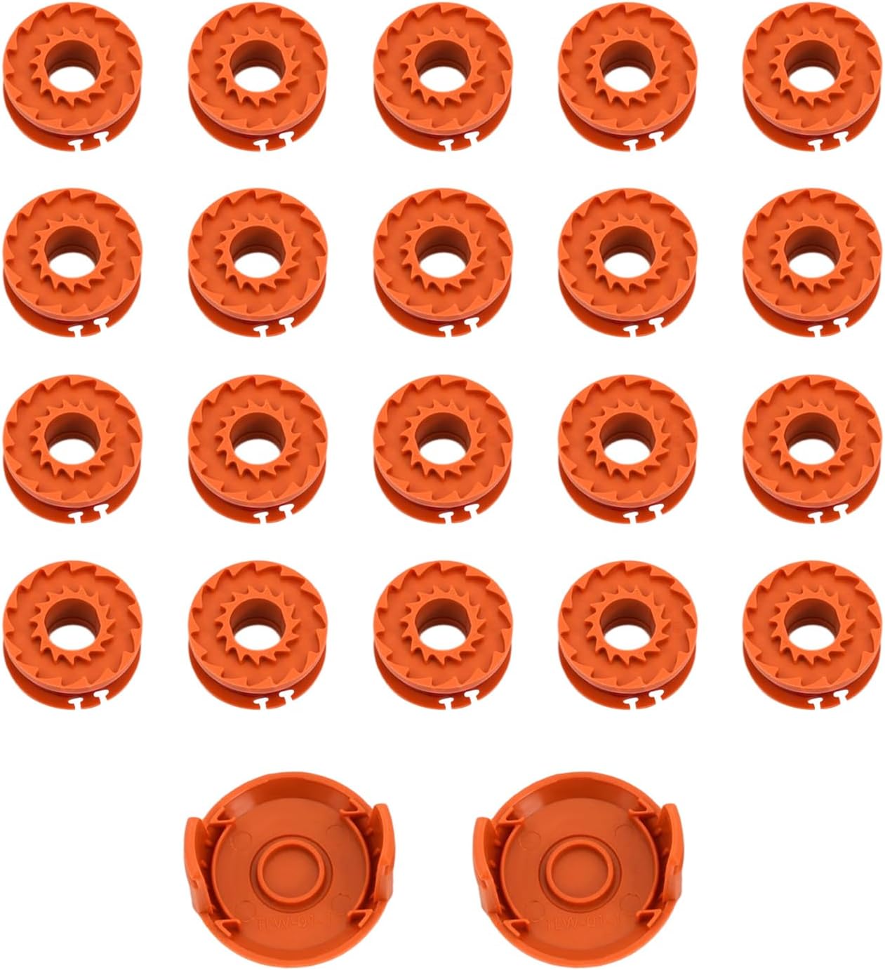 

20pcs Trimmer Spool Line Replacement with 2 Caps WA0010 Weed Eater Parts for Worx Trimmer and Weed Eater String United States