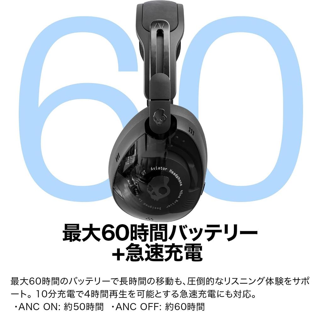 Official Skullcandy Store Aviator 900 ANC THX Spatial Audio + Head Tracking 6-Mic Active Noise Cancelling Wireless Headphones with External Sound