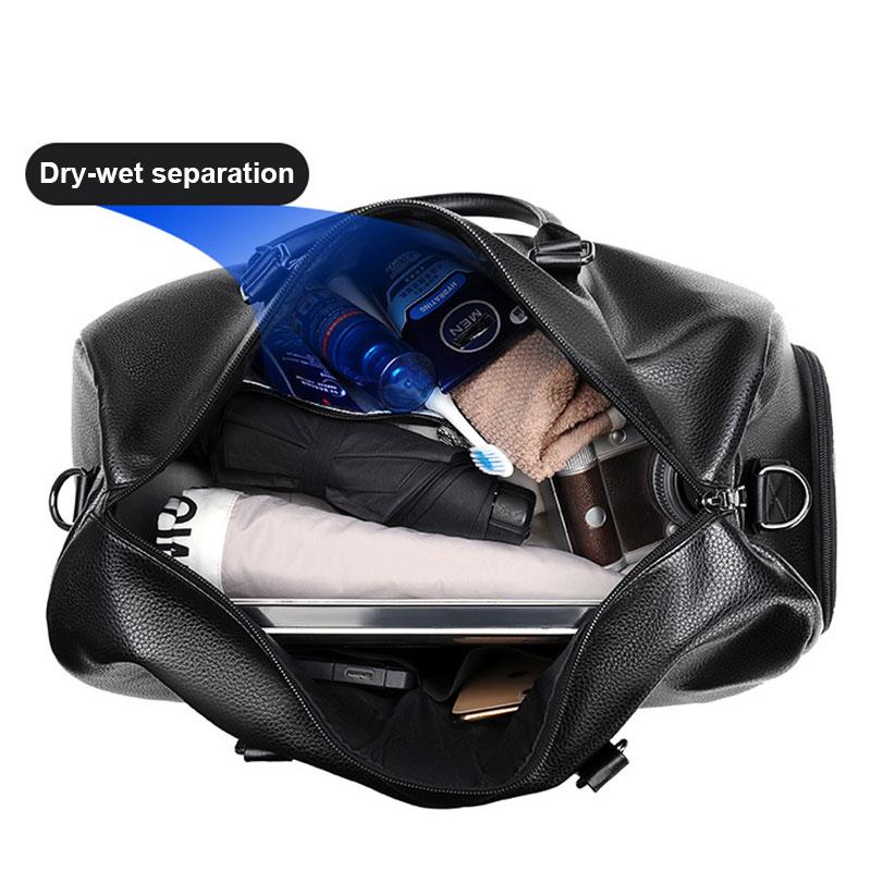 Large Capacity Men's Trip Bag Waterproof Man Travel Shoulder Bag Multi-functional Dry/Wet Separation Crossbody Bags