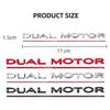 Car Sticker For Tesla Model 3 Y Juniper Highland 2020-2026 2025 Hot DUAL MOTOR Underlined Letters Emblem for TESLA Model 3 Y S X