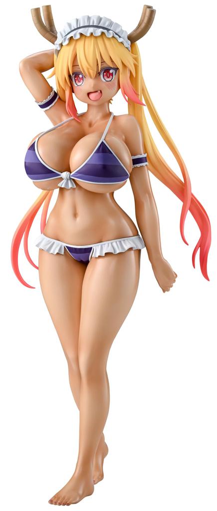 Miss Dragon Tohru Bikini Style Tan Version Scale PVC Painted Complete Figure Q-six Kobayashi's Maid 1/7
