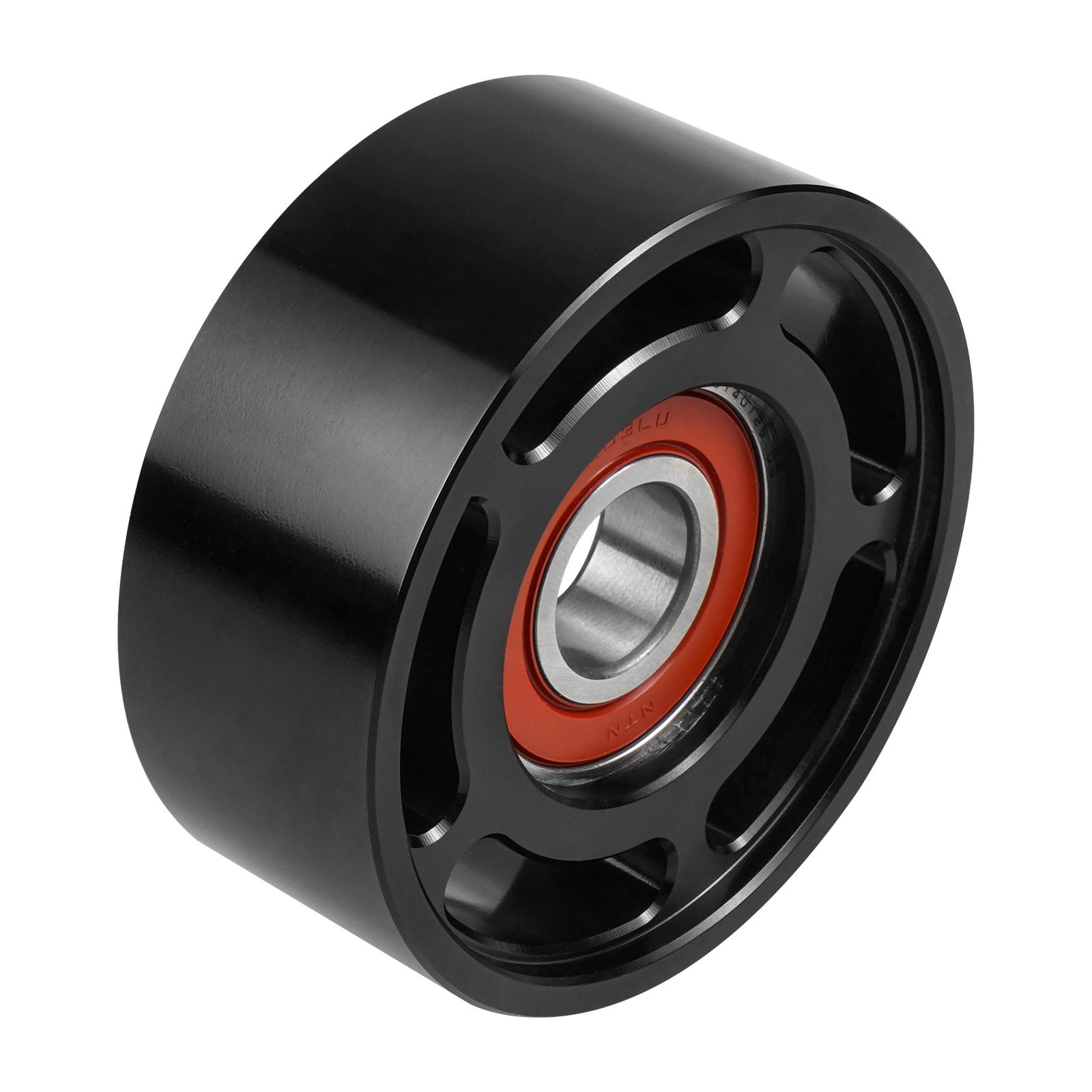 

BEVINSEE Aluminum Smooth Idler Pulley Universal For LS bracket Idler pulley For 76.0 mm x 6 Rib Smooth Face Pulley