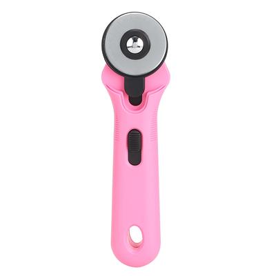Taglierino Rotondo da 45mm Coltello per Tessuti Piatto Rotondo Taglierino per Stoffa Accessori per Cucito (Rose Red)