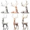 Creative Reindeer Ornaments Collectible Light Luxury Modern Deer Decoration for Shelf Gifts Home