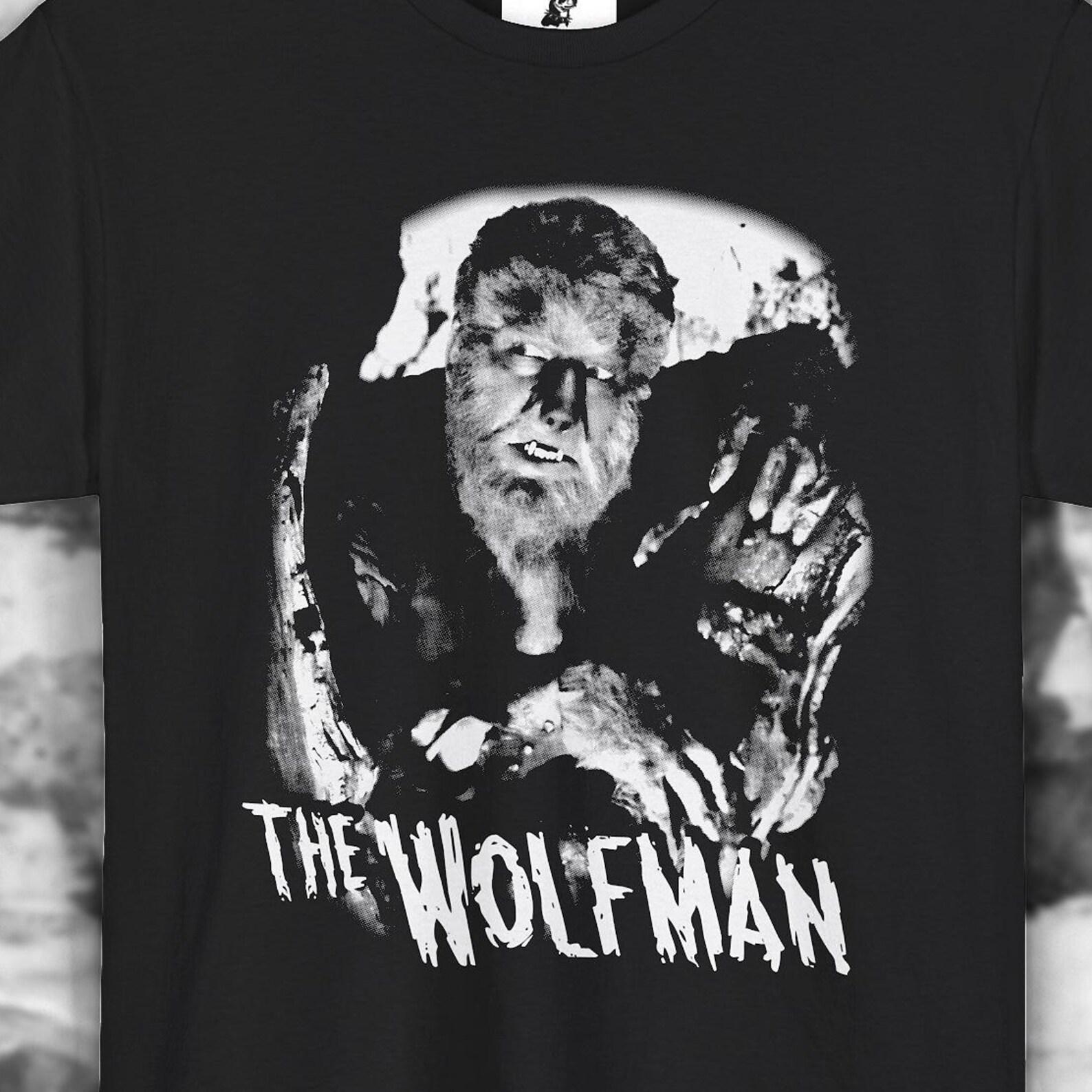 The Wolfman T-Shirt: Retro Horror Monster Unisex Tee L