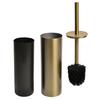 HANGSHAU Gold Badezimmerzubehör Metall Edelstahl 304 Griff Toilettenbürstenhalter Toilettenbürste