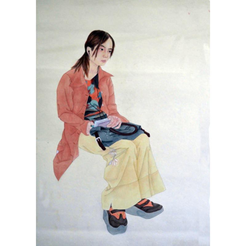 Framed Traditional Chinese Figure Art Poster with Free Shipping