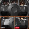 Carbon Fiber Car Steering Wheel Side Panel Trim Cover Decoration Sticker For Nissan 350z 2006-2009 Car Styling Auto Accessories