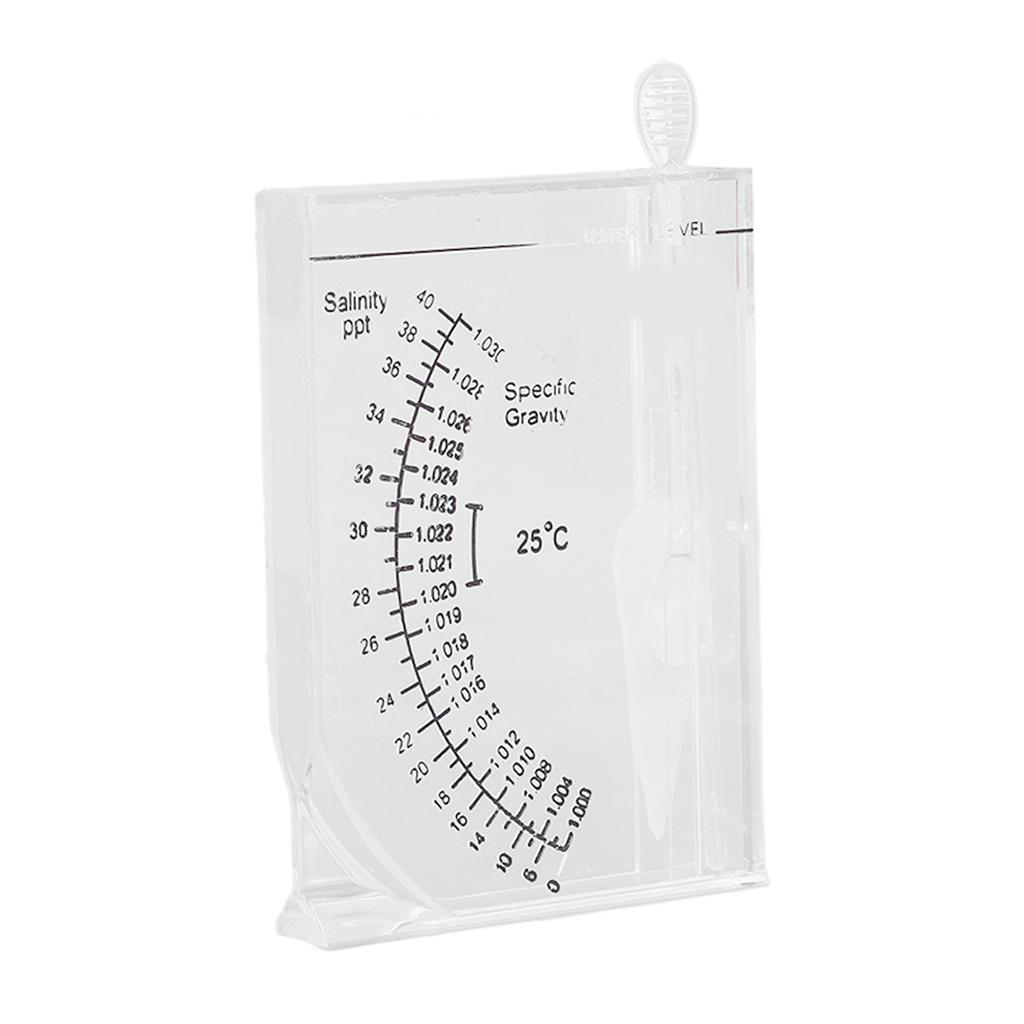 Aquarium Salinity Tester Accurate Aquarium Hydrometer for Fish Tank Seawater Specific Gravity and Salinity