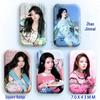 Zhao Jinmai Star Idol Laser Tinplate Square Brooch Pendant