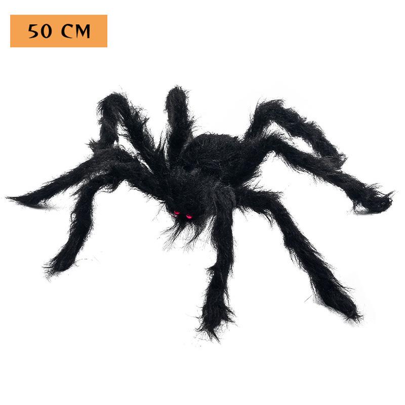 Large Plush Spider Props for Halloween Decorations - Haunted House & Courtyard Decor