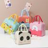 Cartoon Capacity Large Insulated Lunch Bag Wear Resistant Fun Animal Designs