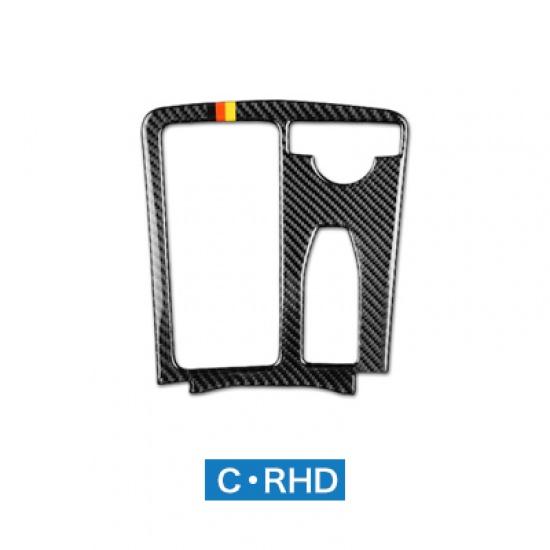 Airspeed Real Carbon Fiber Trim Stickers for Mercedes Benz C Class W204 E Class W212 Car Armrest Panel Cover Styling