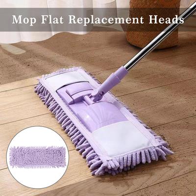 40X10cm Rechteck Hausreinigungspad Chenille Haushaltsstaubmoppkopf Ersatz Einfach Auswechselbar Staubmopps