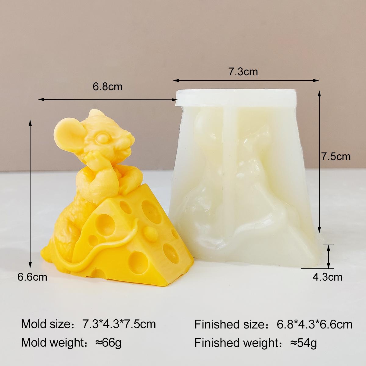 

Кукурузный сыр Мультяшная крыса Силиконовая форма Ароматическая свеча Гипс Смола Формы для мышей Ручная работа Принадлежности для изготовления свечей