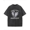 European Size Washed I Can Do It With A Broken Heart | Short Sleeve T-Shirt, Crew Neck, Soft, Breathable, Regular Fit, Casual Style, All-season Wear